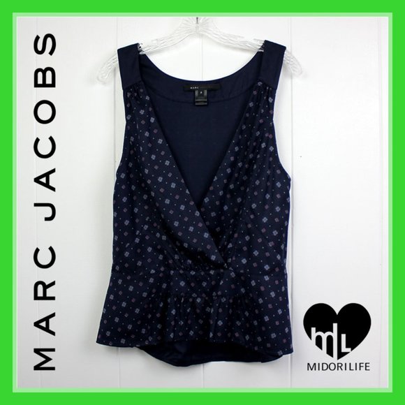 MARC JACOBS Peplum Sleeveless Top - Picture 1 of 8